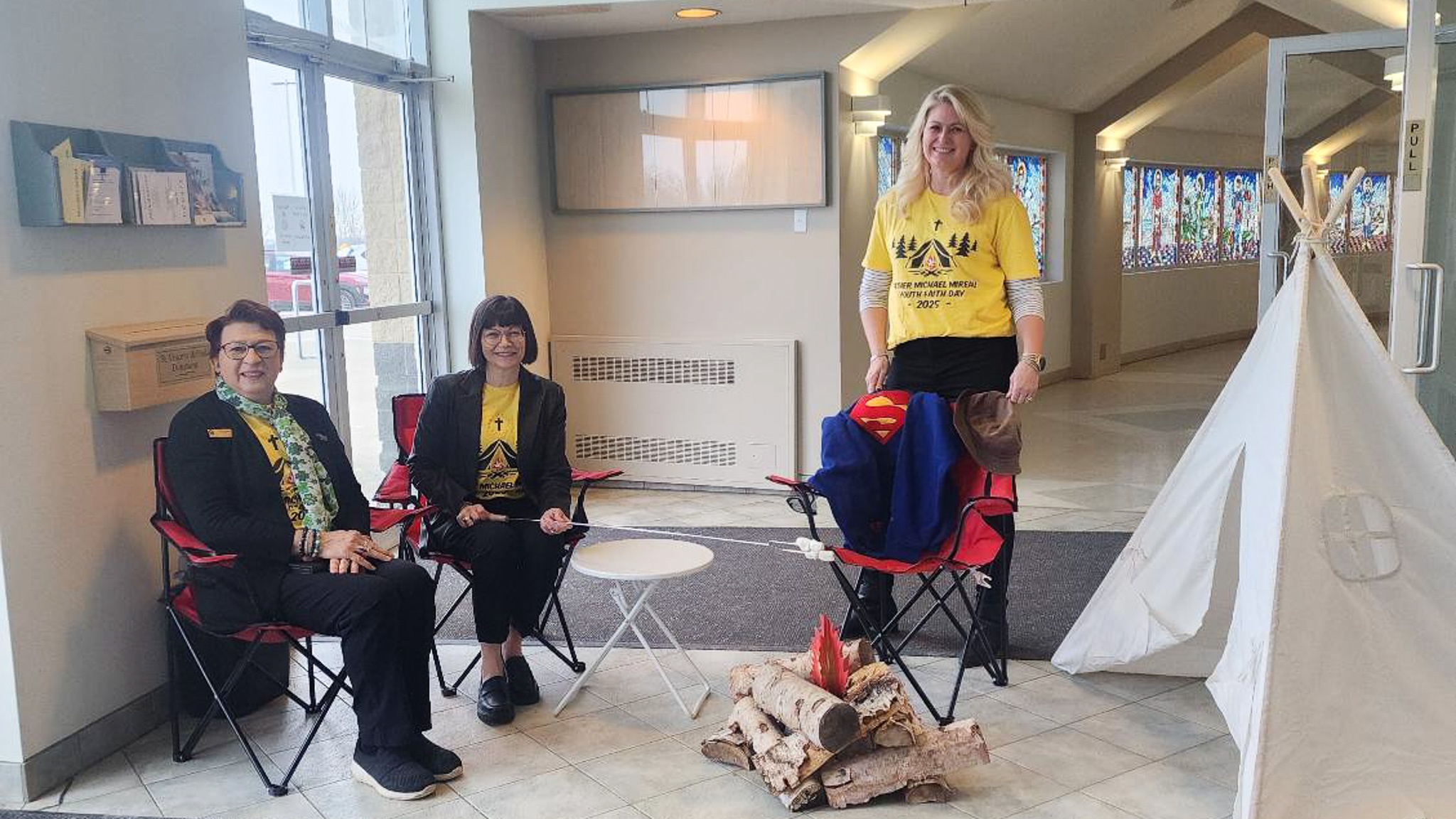 Lynnette and Trustees at Father Michael Mireau Youth Day